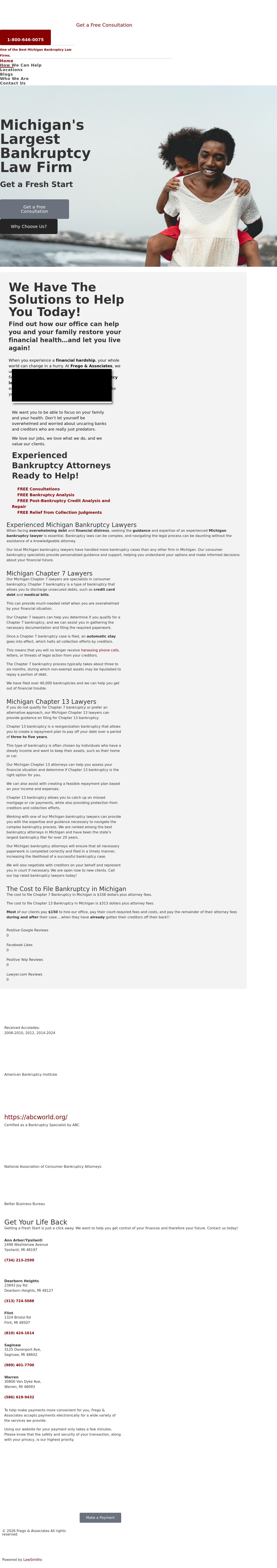 Frego & Associates-The Bankruptcy Law Office, P.L.C. - Dearborn Heights MI Lawyers