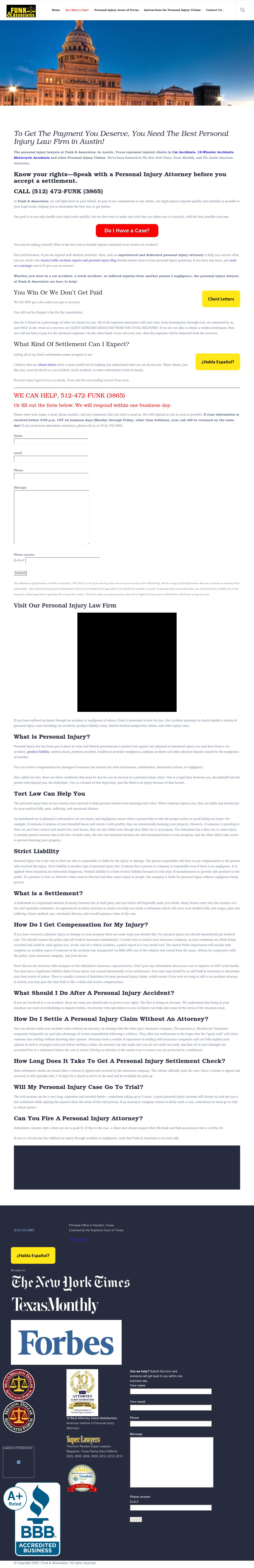 Funk and Associates - Austin TX Lawyers