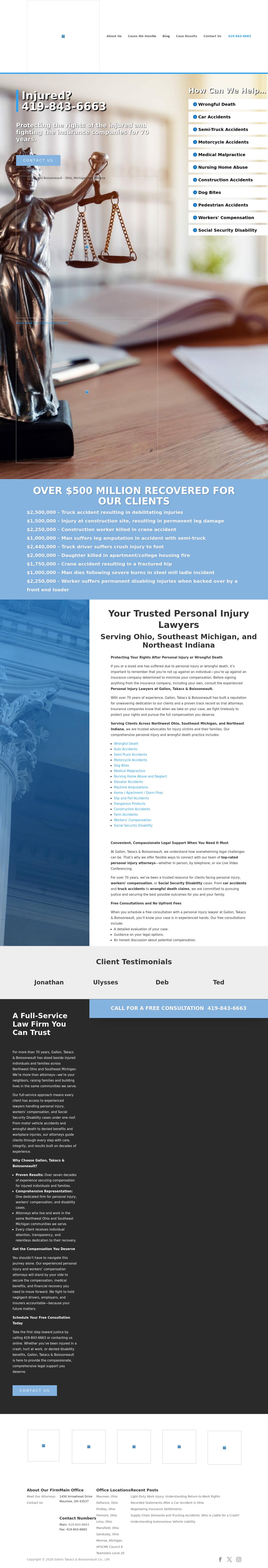 Gallon Takacs Boissoneault & Schaffer Co LPA - Toledo OH Lawyers