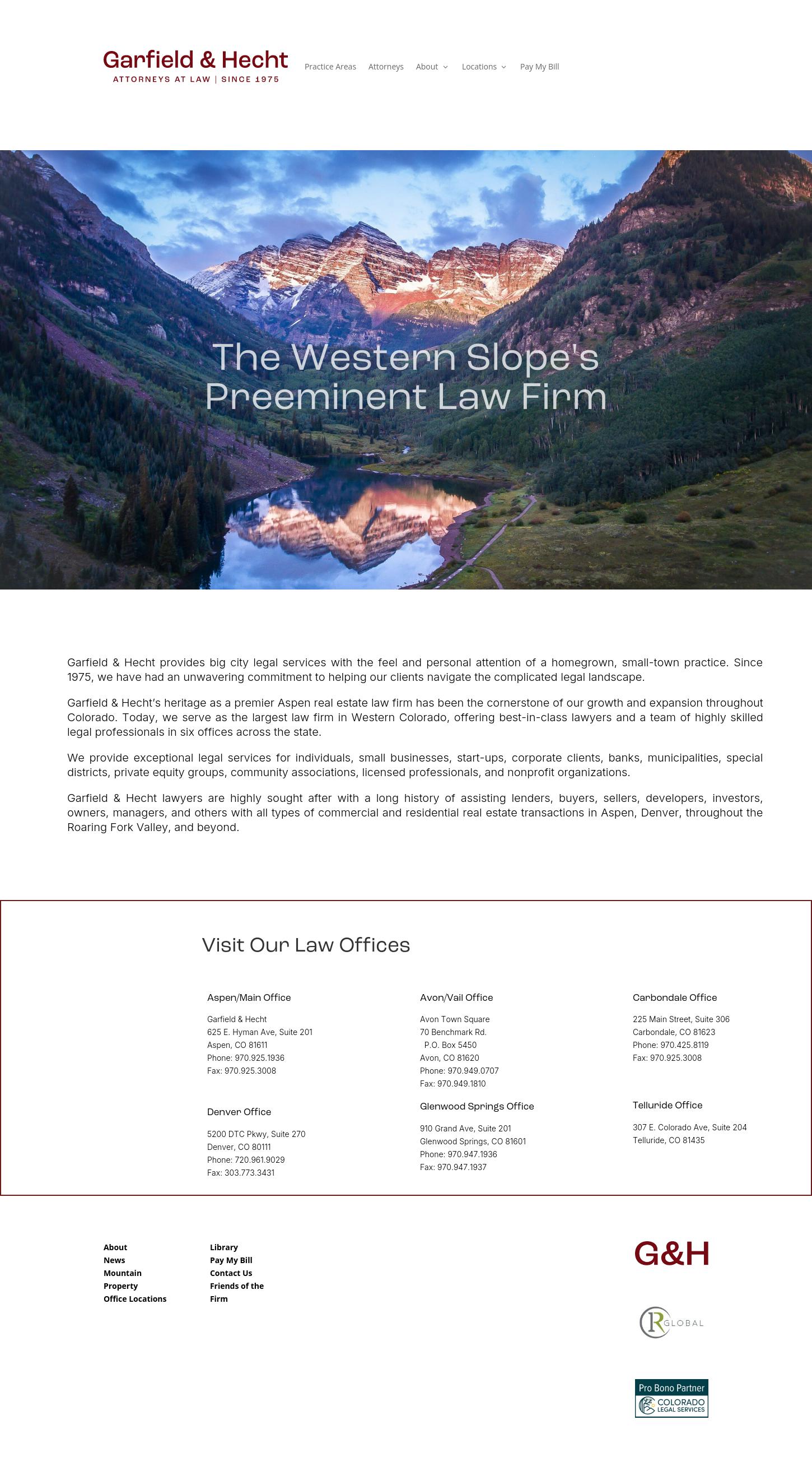 Garfield & Hecht, P.C. - Aspen CO Lawyers