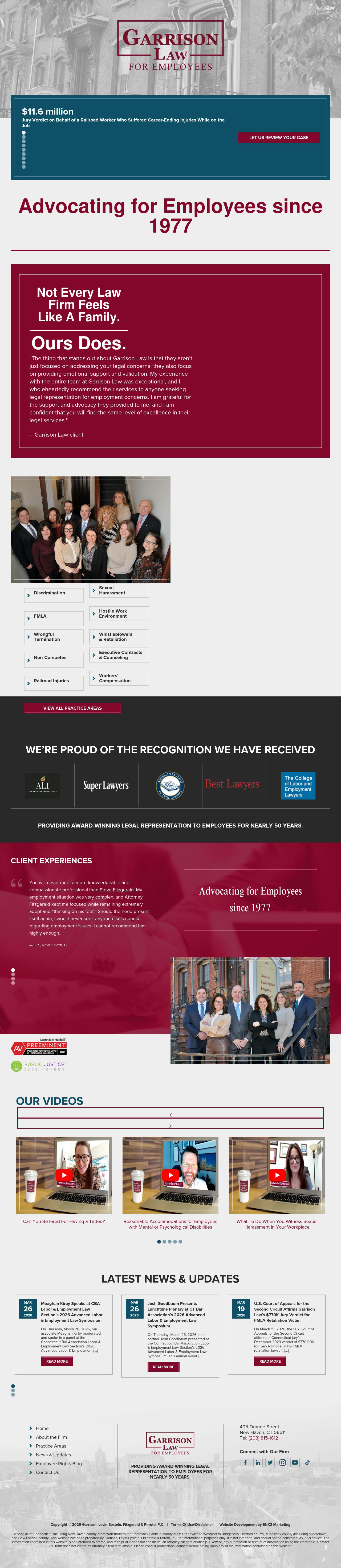 Garrison, Levin-Epstein, Richardson, Fitzgerald & Pirrotti, P.C. - New Haven CT Lawyers