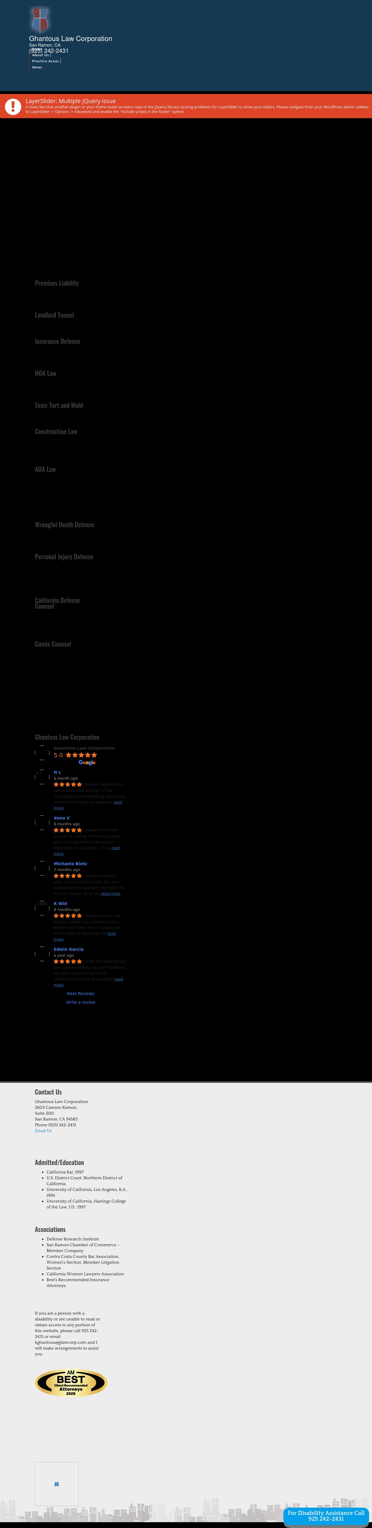 Ghantous Law Corporation - San Ramon CA Lawyers