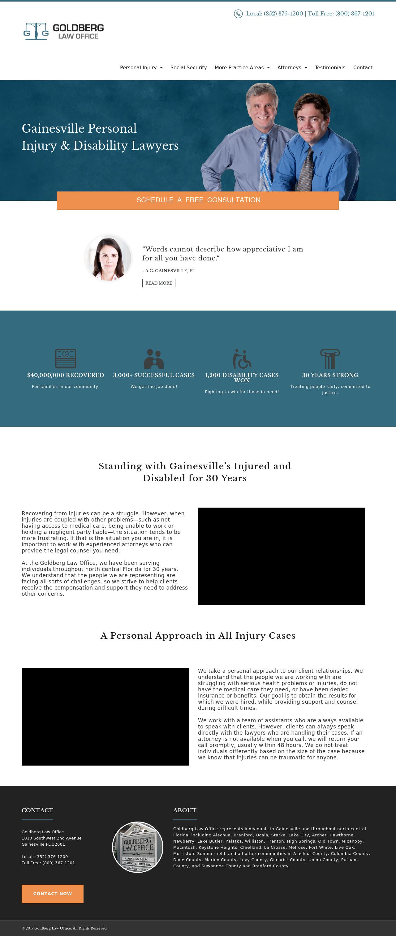 Goldberg Law Office - Gainesville FL Lawyers