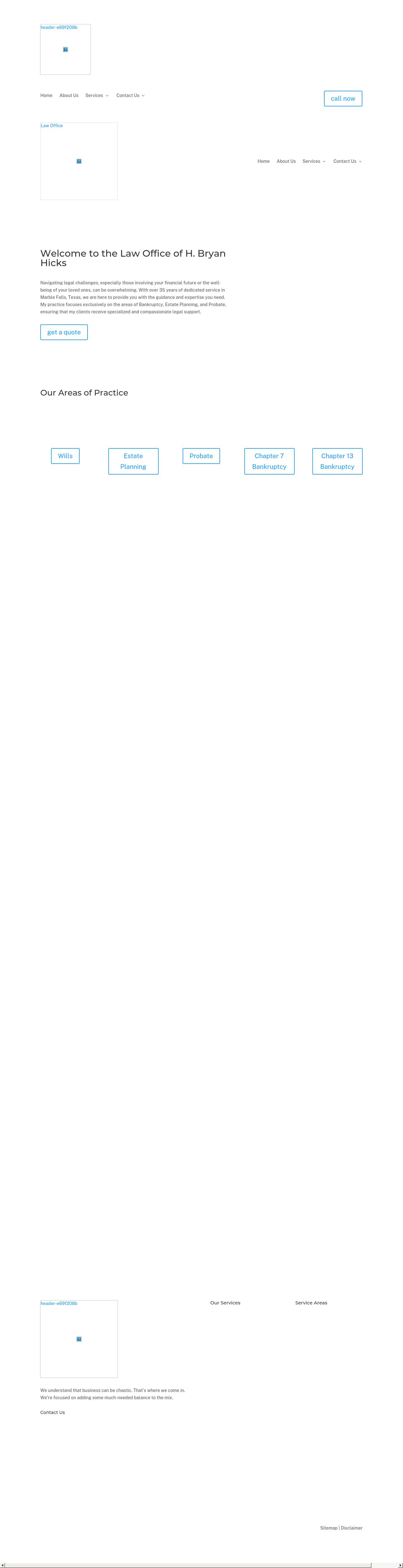 H. Bryan Hicks, Attorney at Law - Marble Falls TX Lawyers