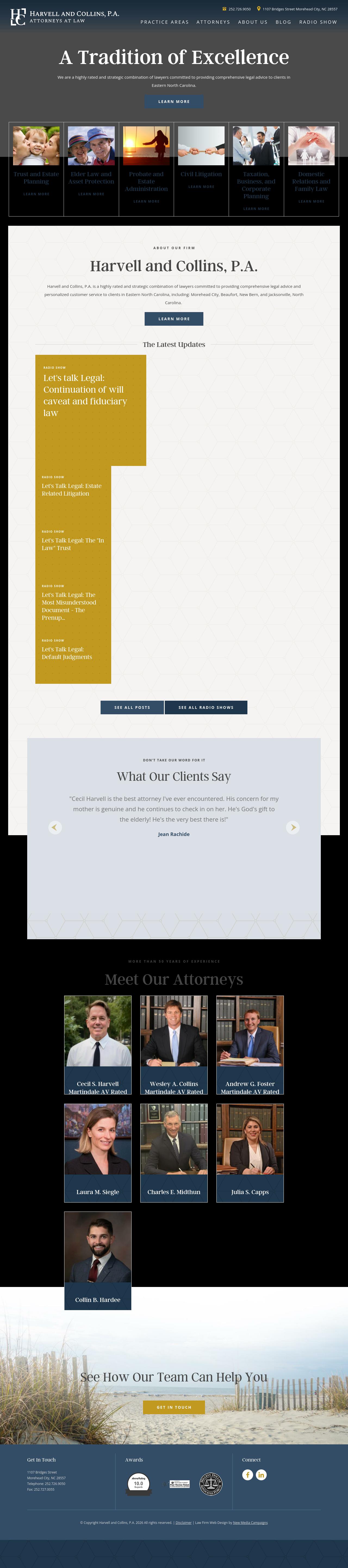 Harvell & Collins, P.A. - Morehead City NC Lawyers