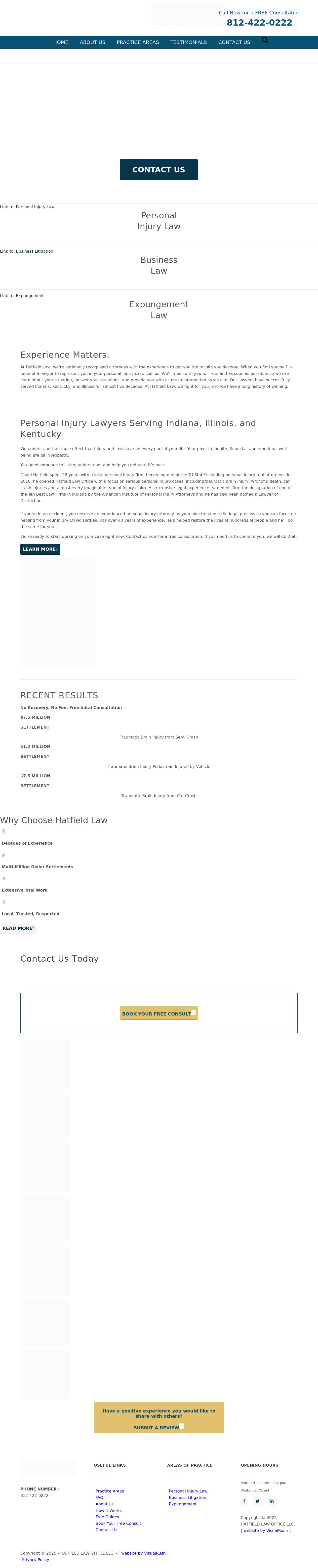 Hatfield Law Office, LLC - Evansville IN Lawyers