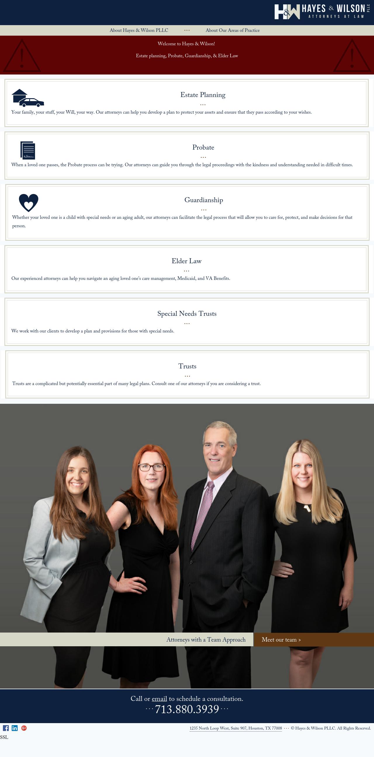 Hayes & Wilson, PLLC - Houston TX Lawyers