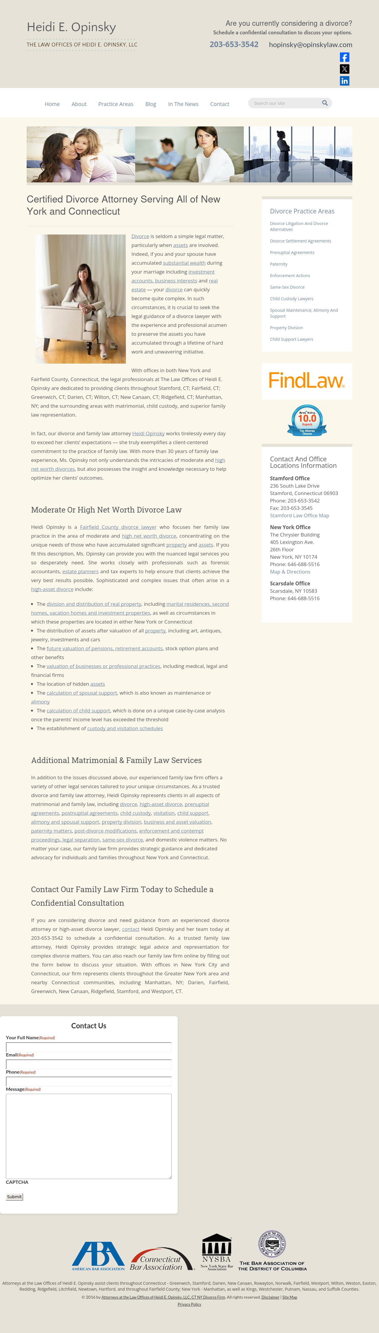 Heidi E. Opinsky at Jones Morrison, LLP - Stamford CT Lawyers