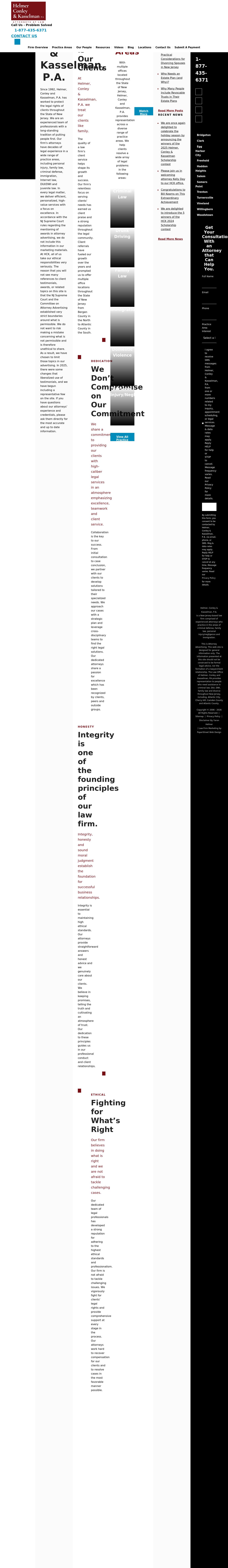 Helmer, Conley & Kasselman, P.A. - Hackensack NJ Lawyers