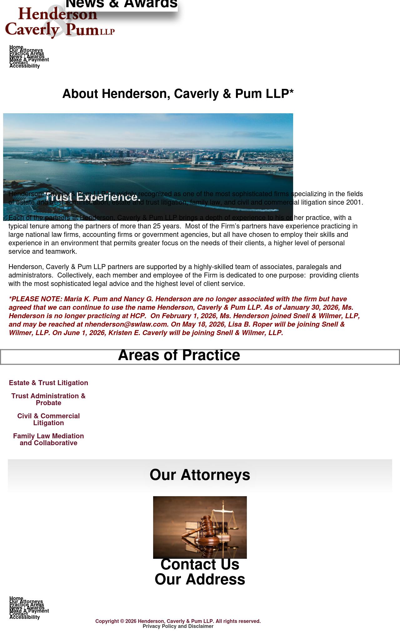 Henderson, Caverly, Pum & Charney LLP - San Diego CA Lawyers
