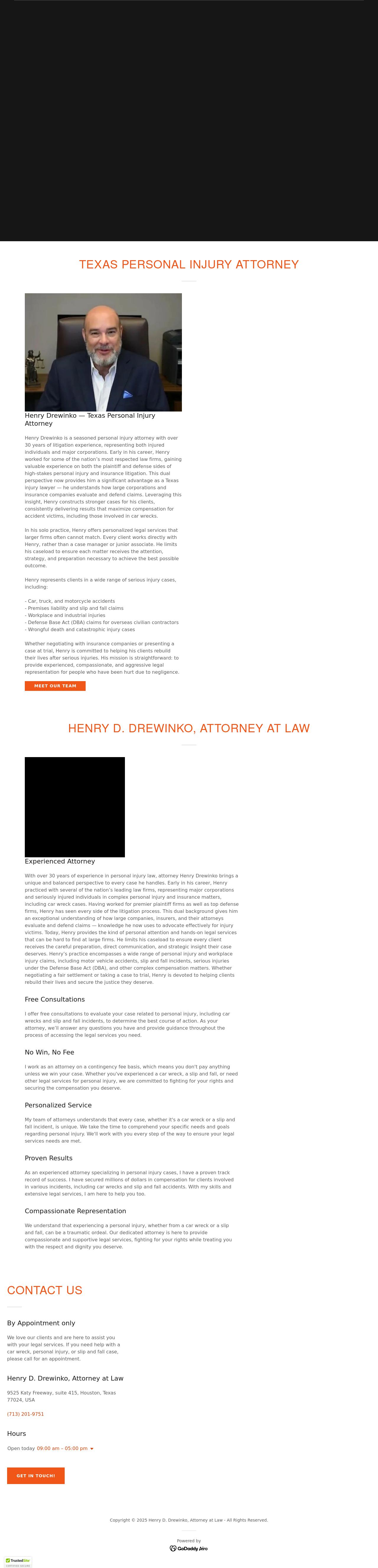 Henry D. Drewinko, Attorney at Law, PLLC - Houston TX Lawyers