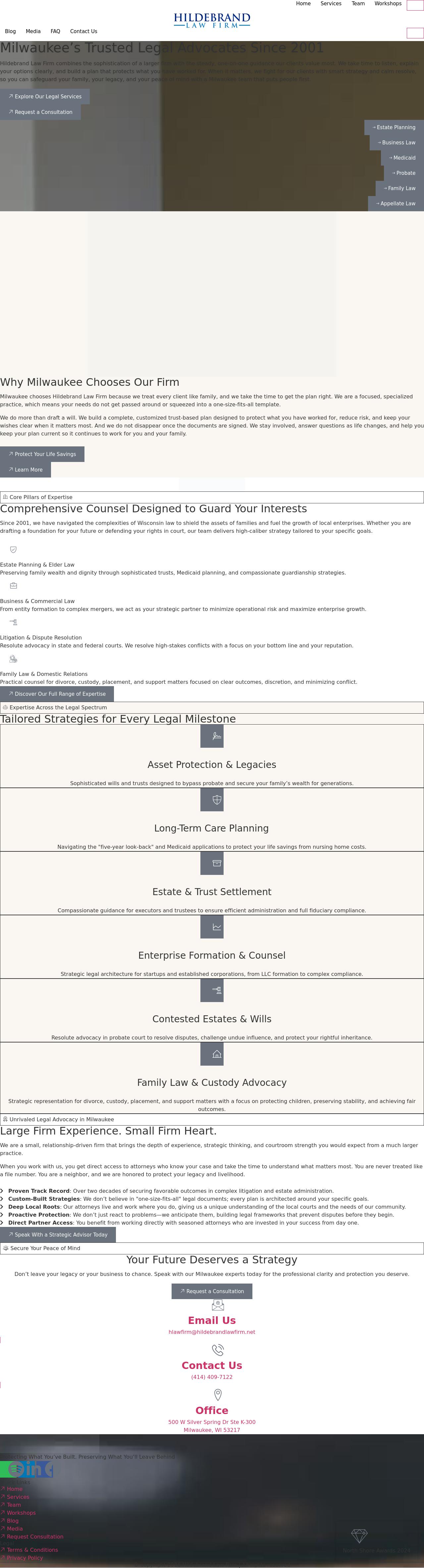 Hildebrand Law Firm, LLC - Milwaukee WI Lawyers