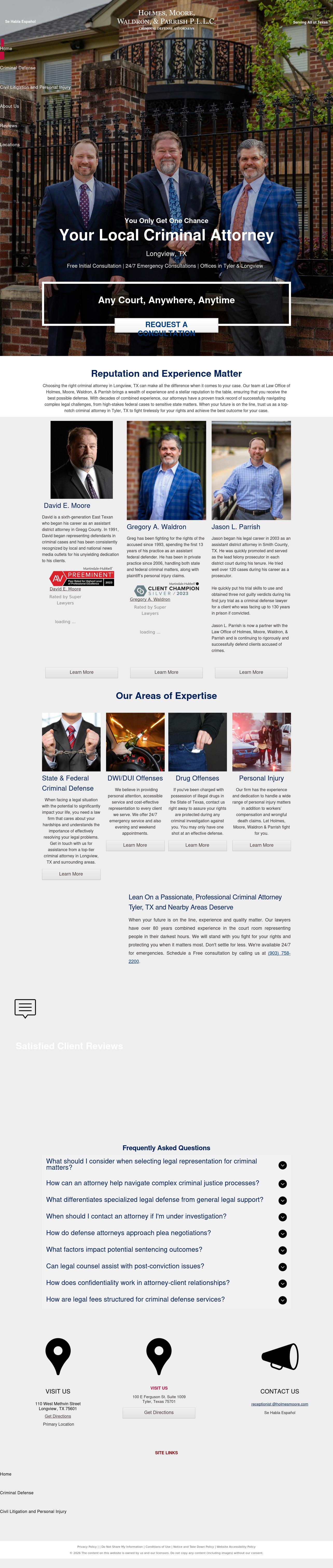 Holmes and Moore - Longview TX Lawyers