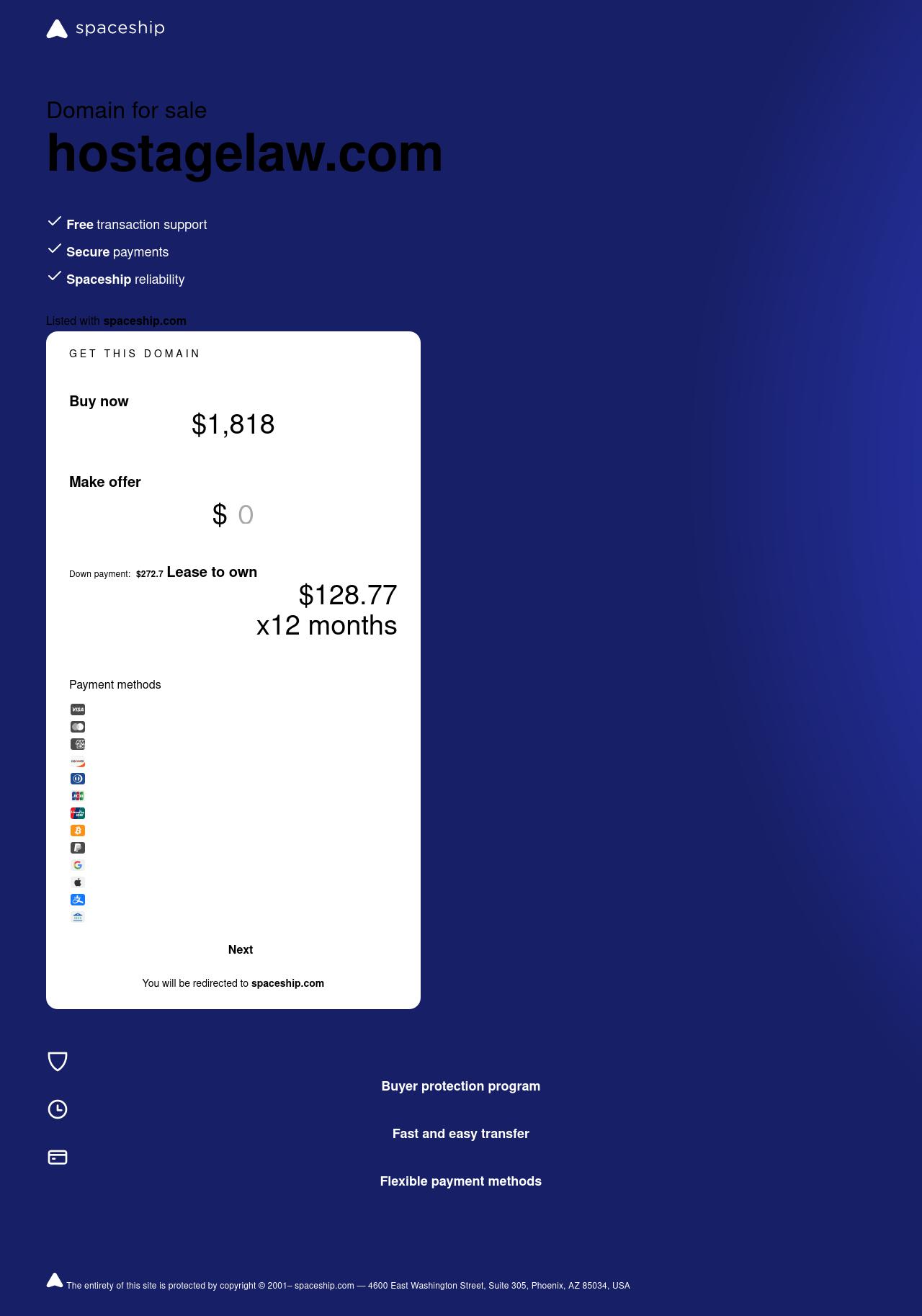 Hostage Legal Services - Rockville MD Lawyers