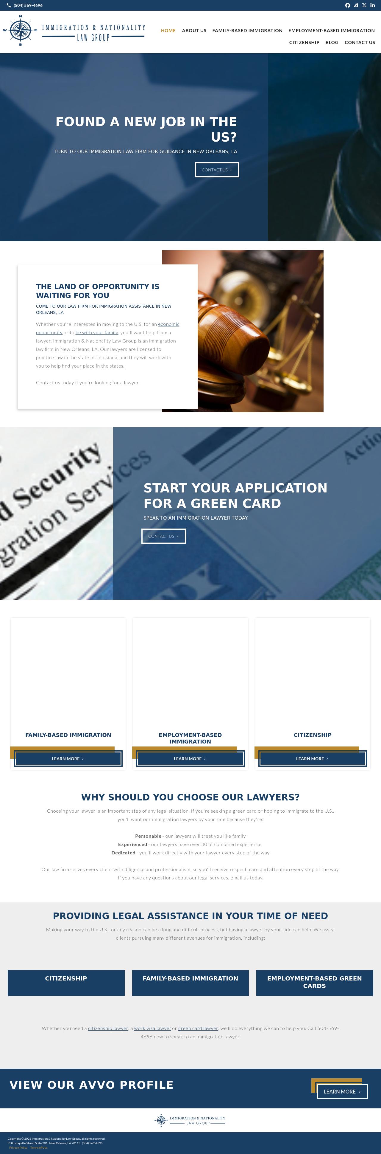 Immigration & Nationality Law Group - New Orleans LA Lawyers