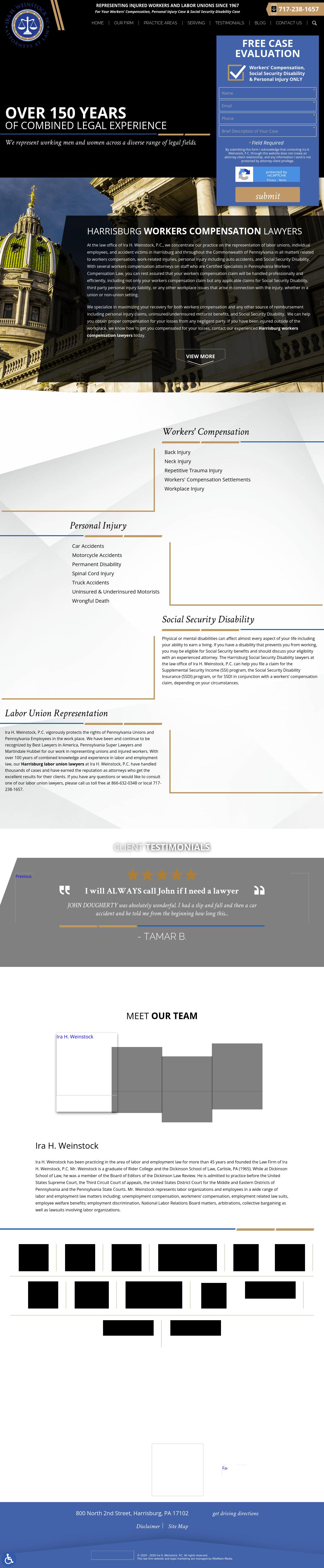 Ira H. Weinstock, P.C. - Harrisburg PA Lawyers