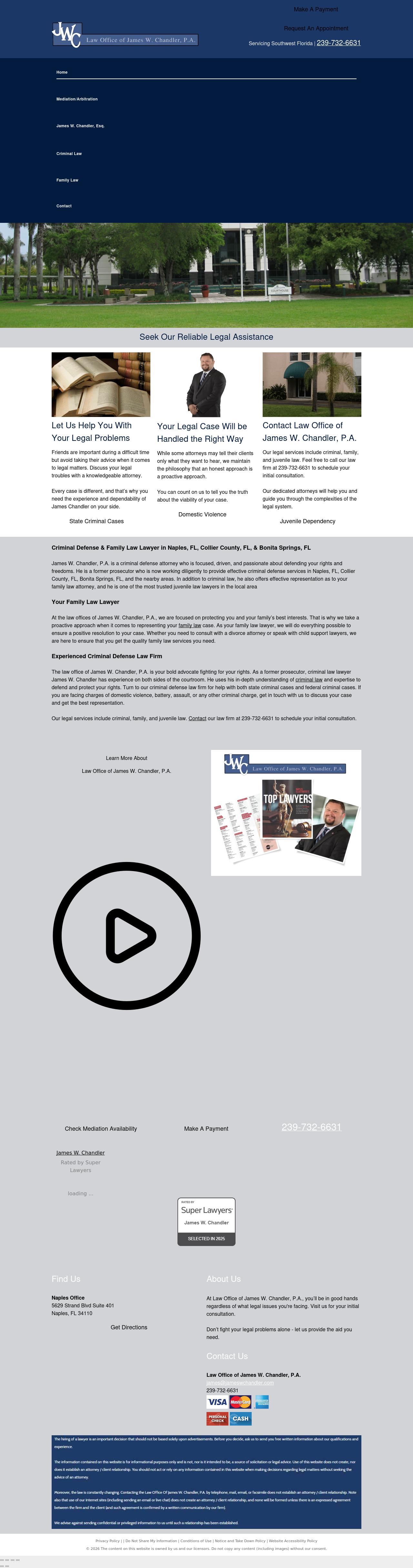 James W. Chandler Attorney at Law - Naples FL Lawyers