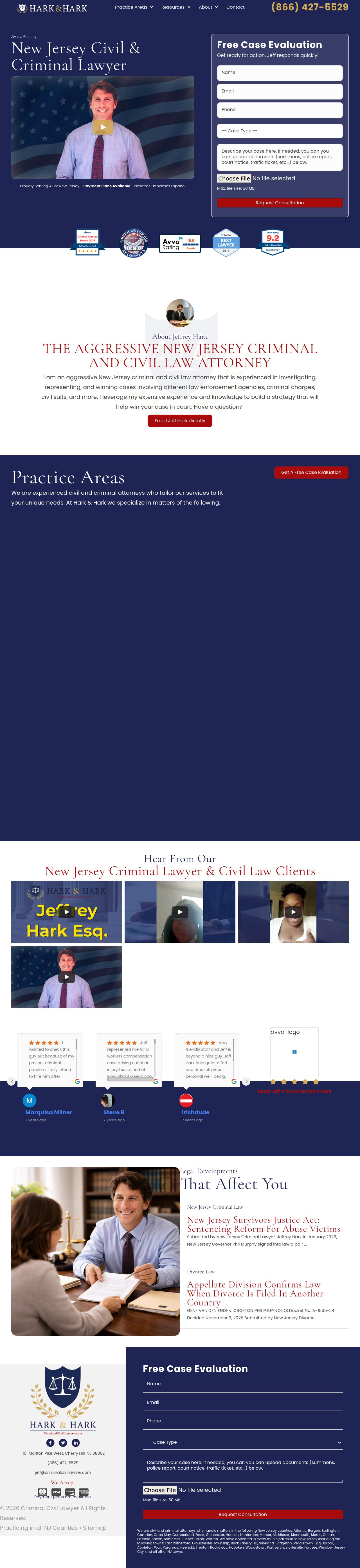 Jeffrey S. Hark - Cherry Hill NJ Lawyers