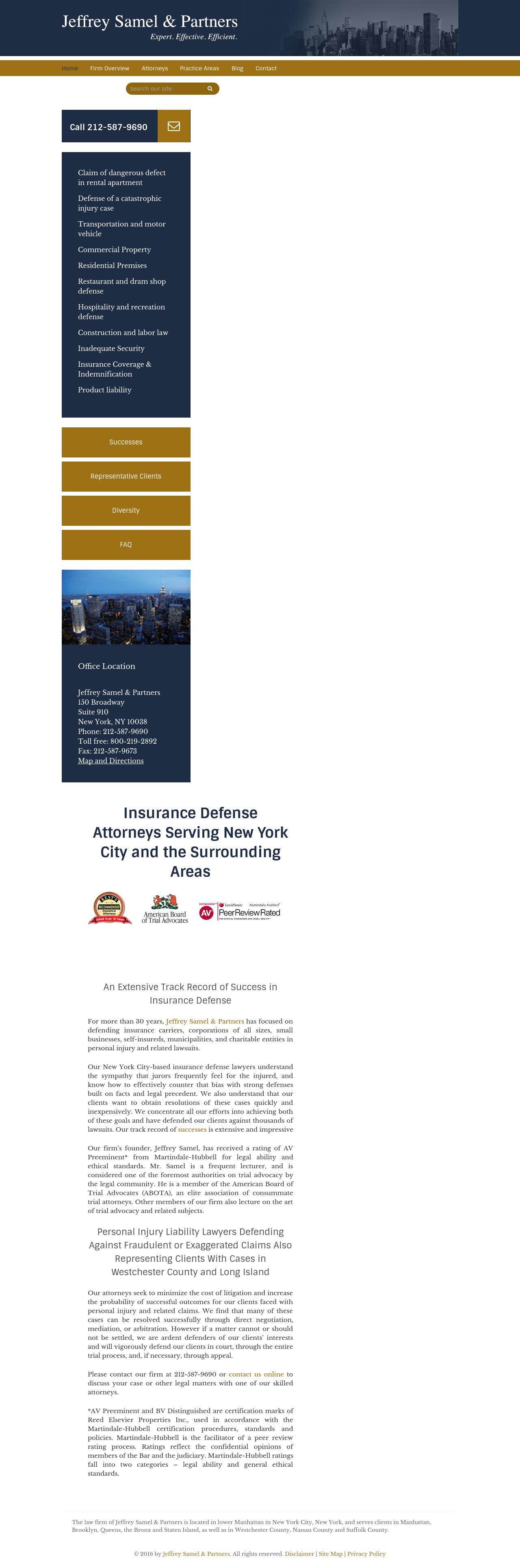 Jeffrey Samel & Partners - New York NY Lawyers