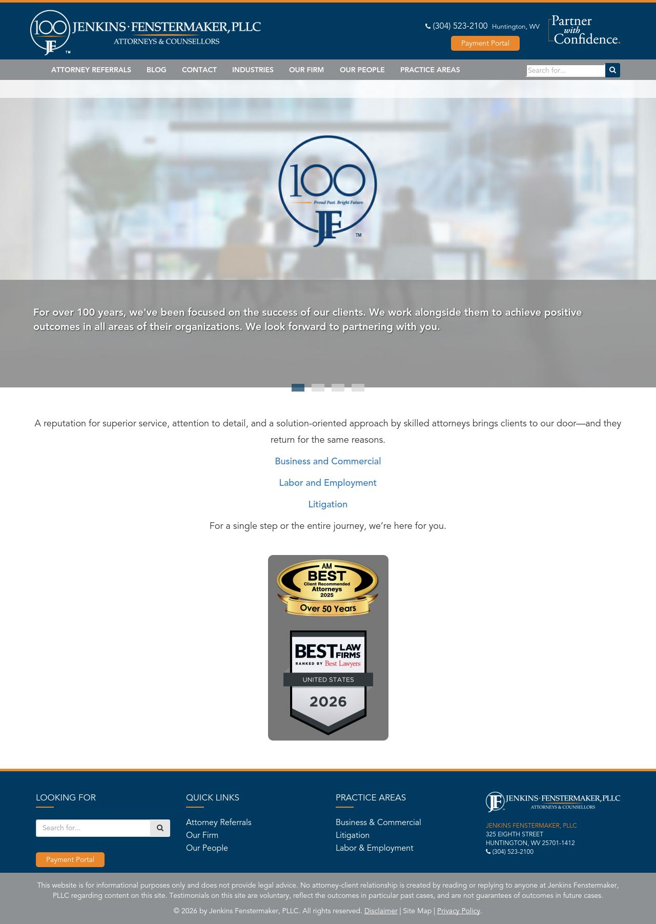 Jenkins Fenstermaker, PLLC - Huntington WV Lawyers