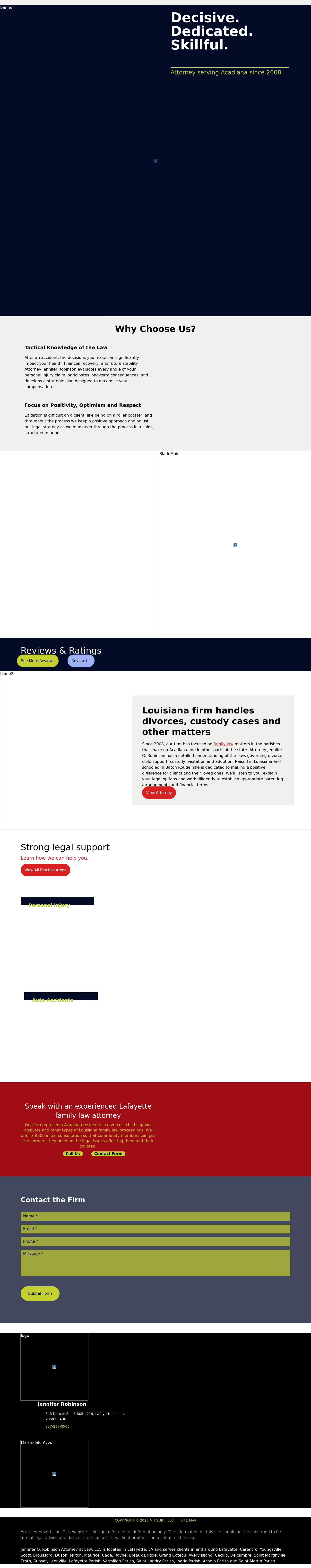 Jennifer O. Robinson Attorney at Law, LLC - Lafayette LA Lawyers