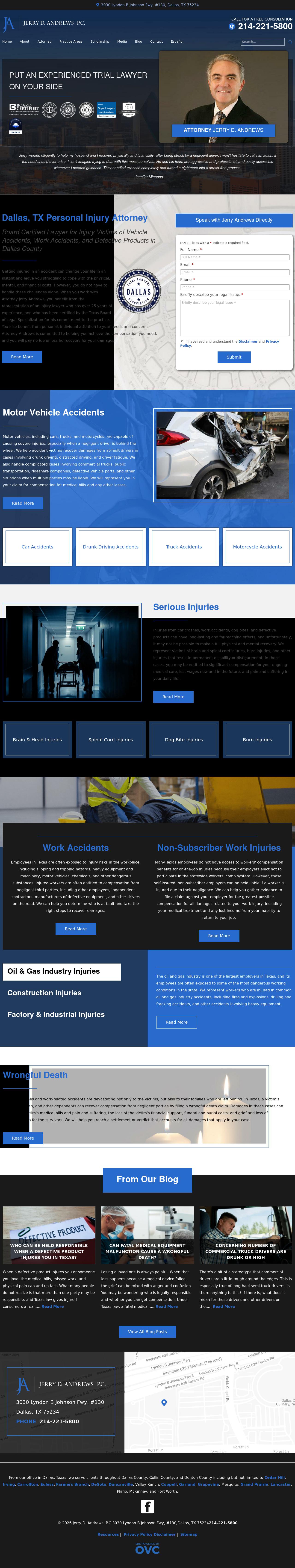 Jerry D. Andrews, P.C. - Dallas TX Lawyers