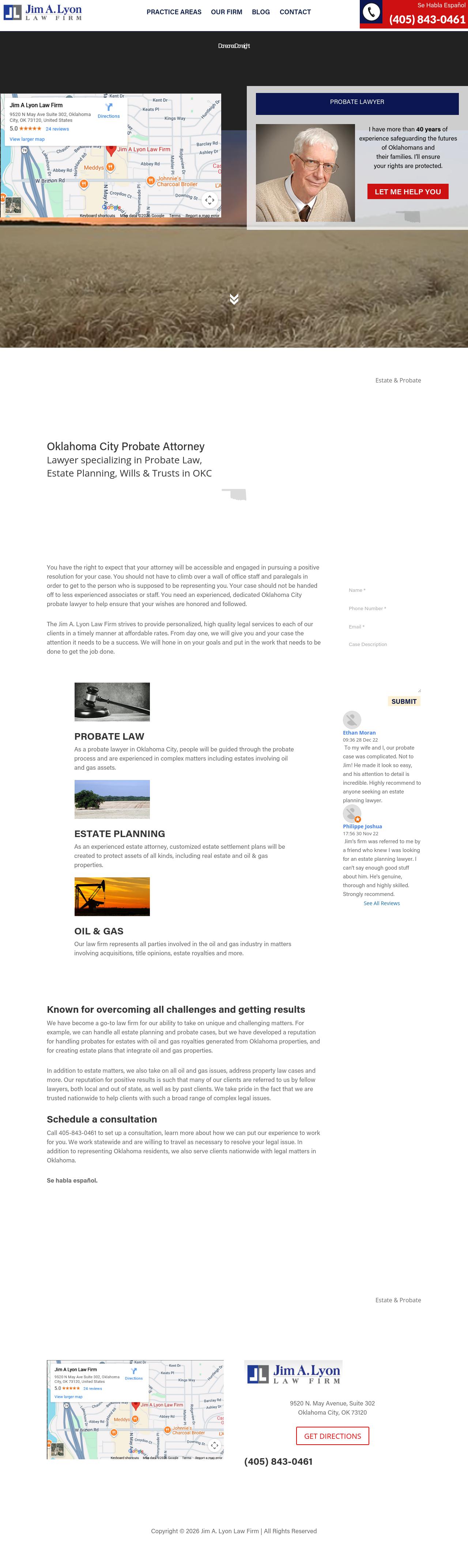 Jim A. Lyon Law Firm - Oklahoma City OK Lawyers