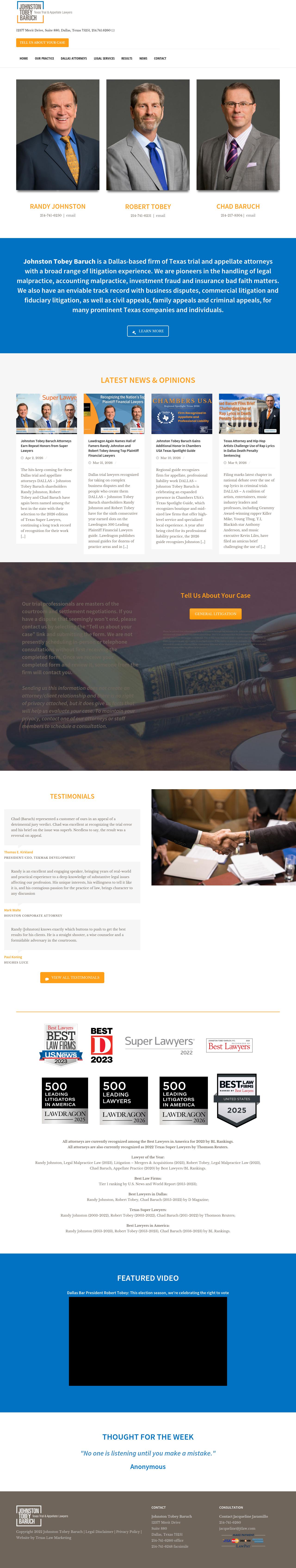 Johnston Tobey - Dallas TX Lawyers