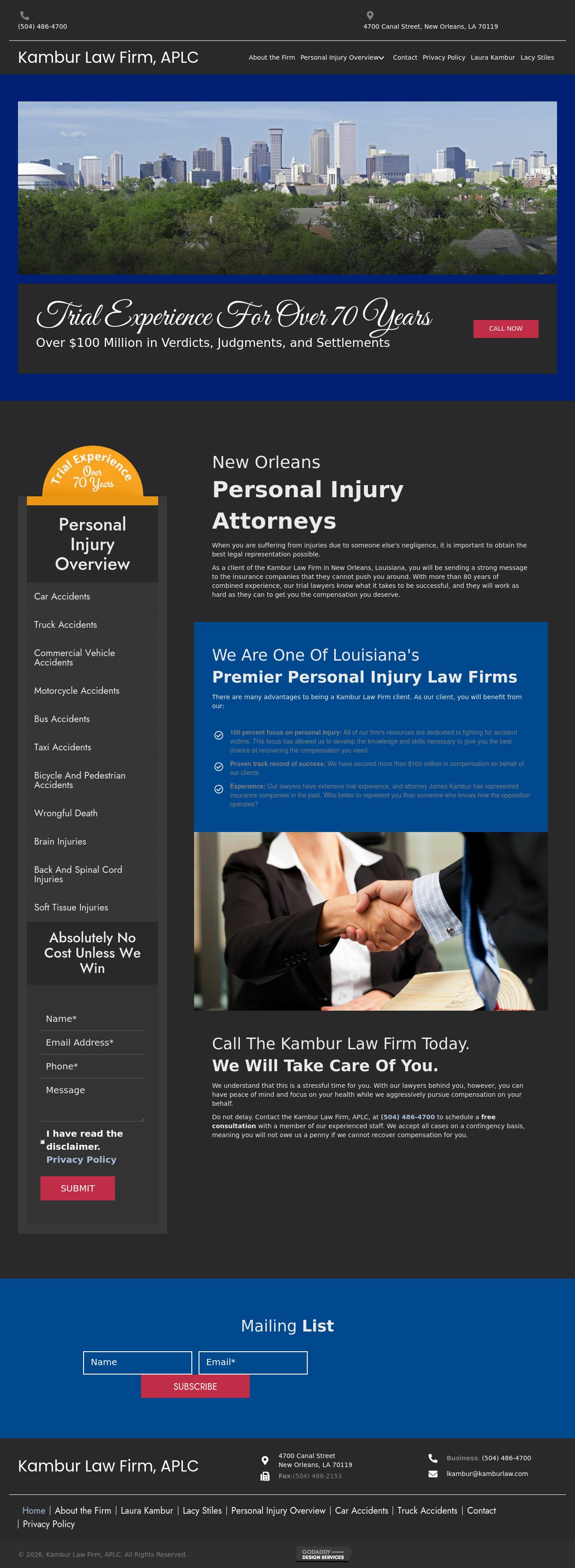 Kambur Law Firm APLC - New Orleans LA Lawyers