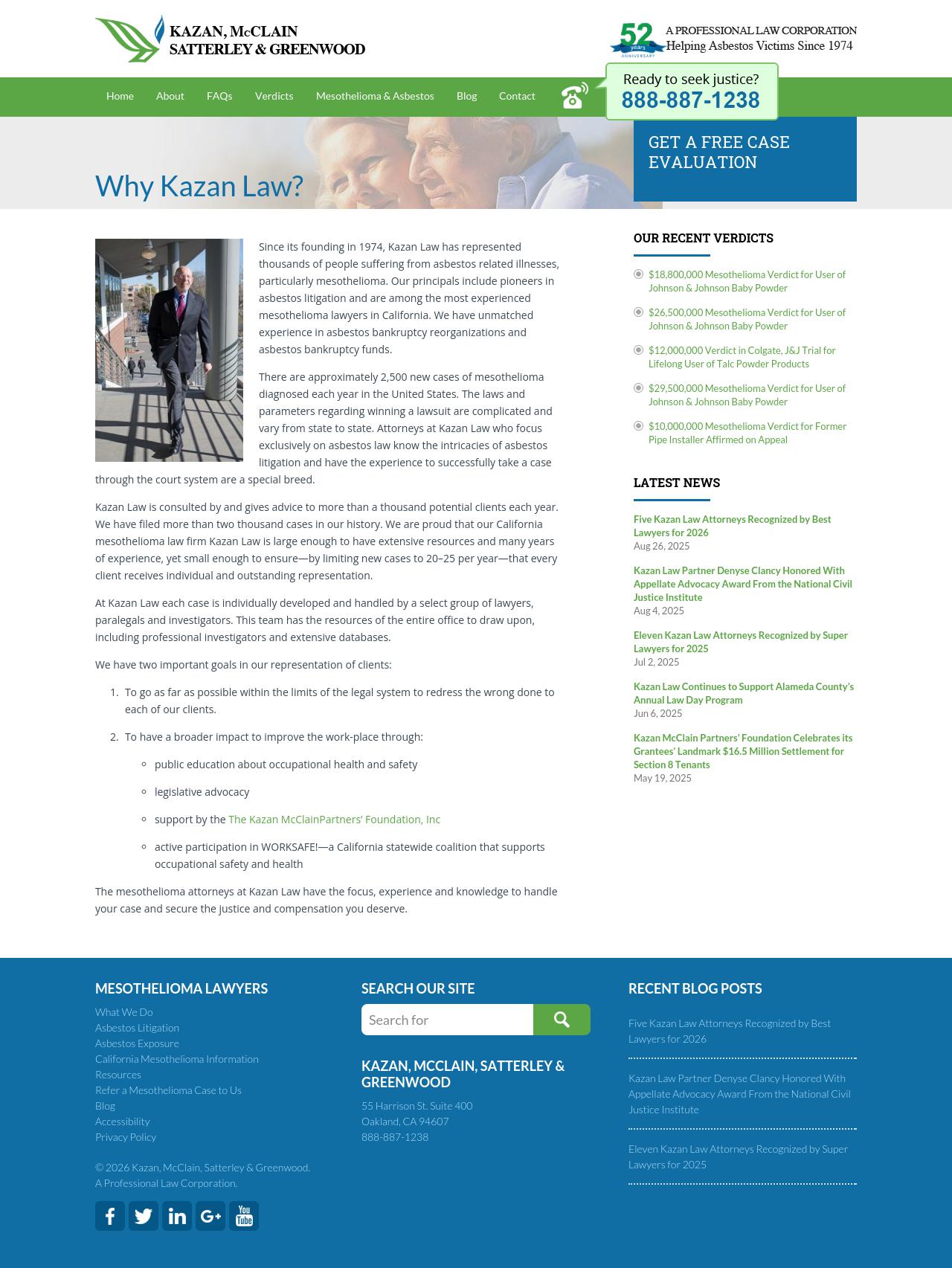 Kazan, McClain, Satterley & Greenwood - Oakland CA Lawyers