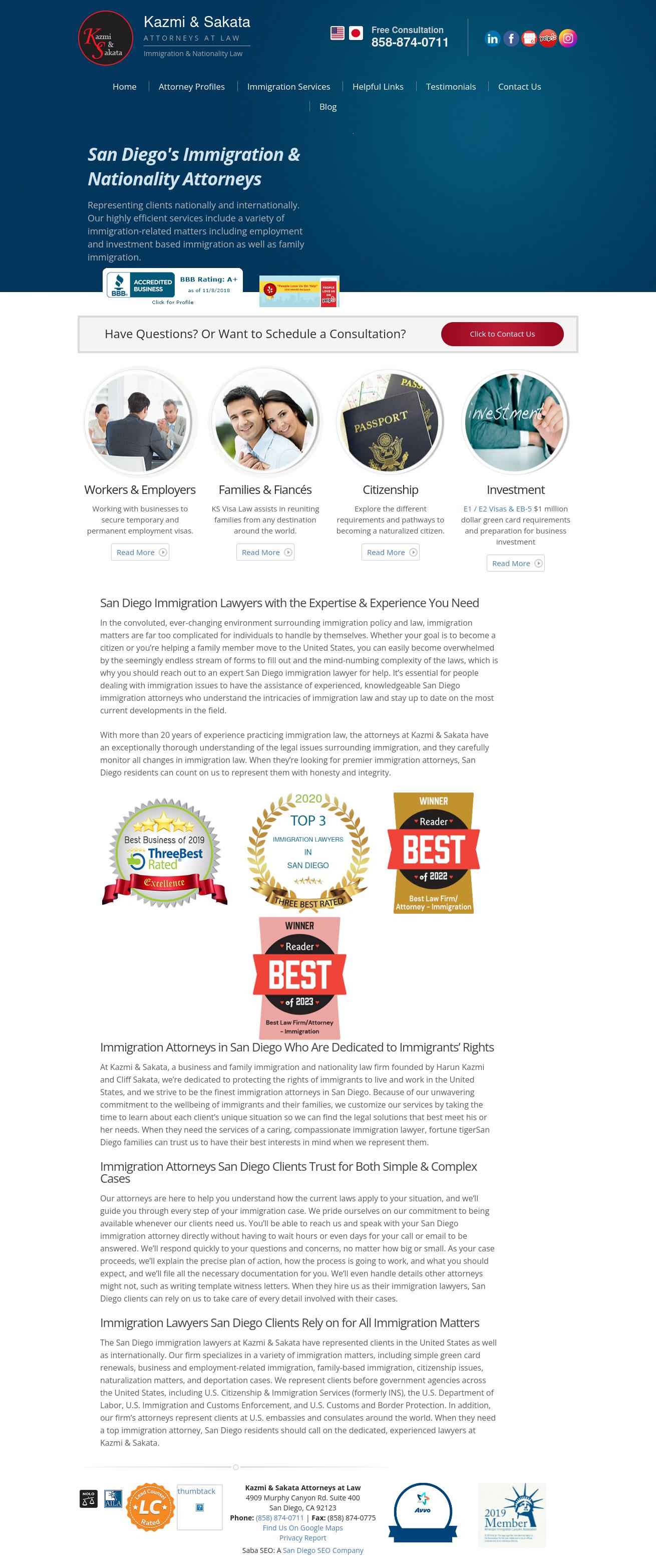 Kazmi & Sakata - San Diego CA Lawyers