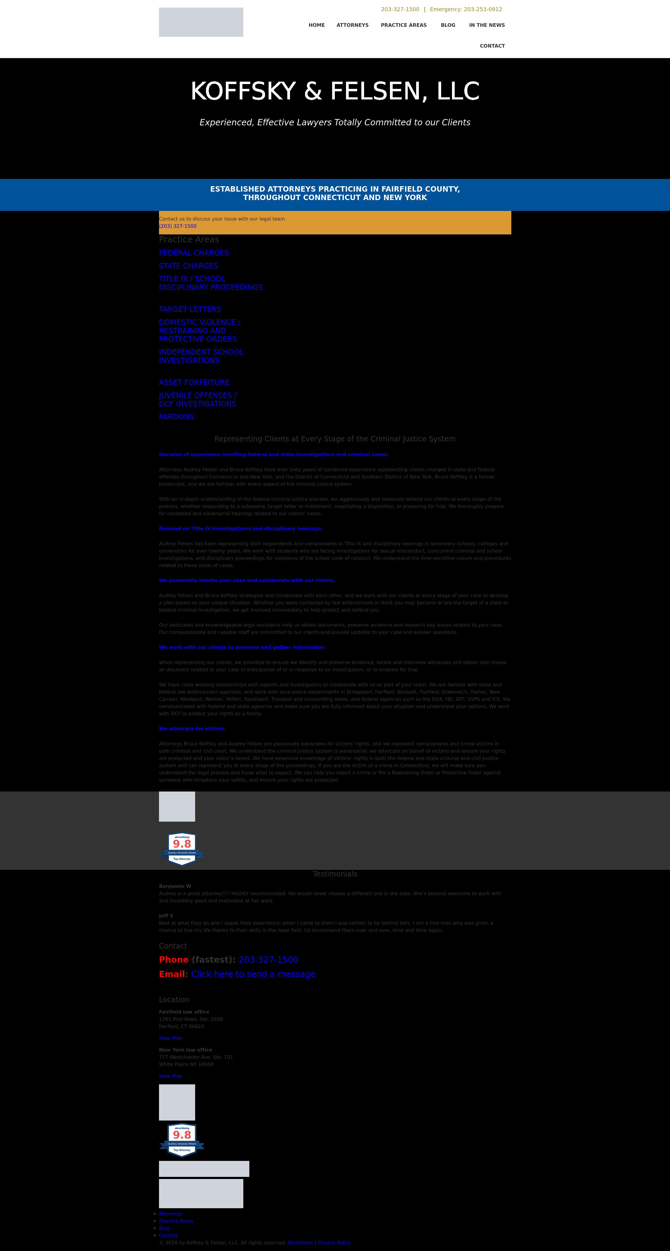 Koffsky & Felsen, LLC - Stamford CT Lawyers