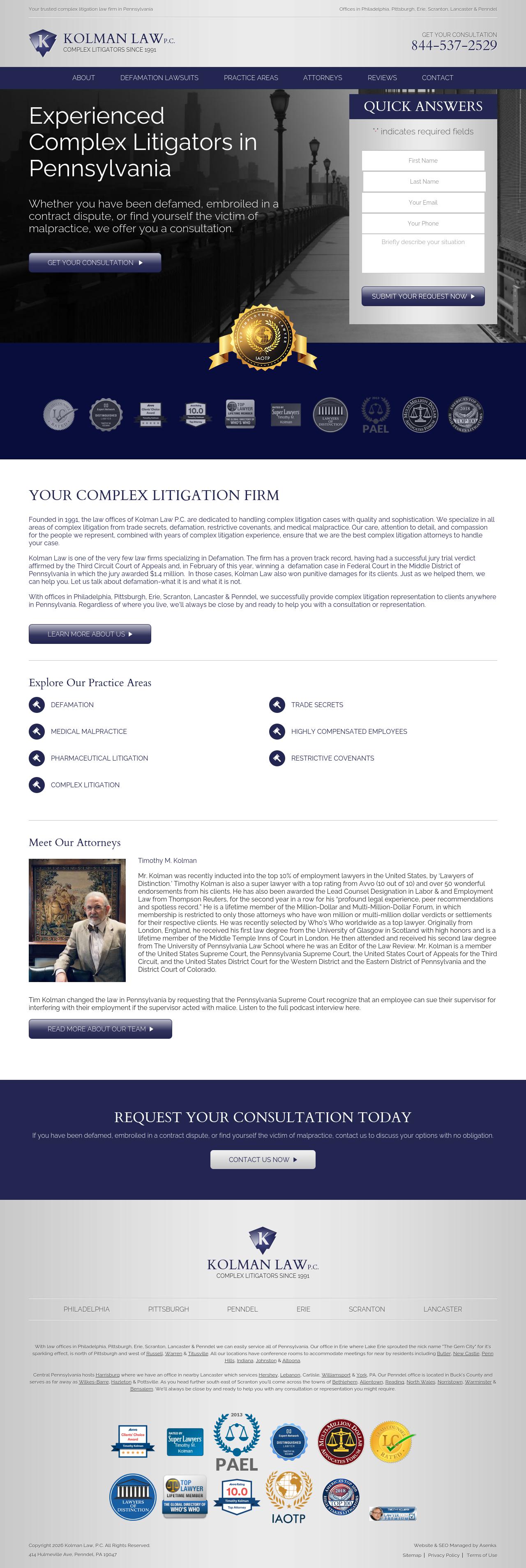 Kolman Ely, P. C. - Philadelphia PA Lawyers