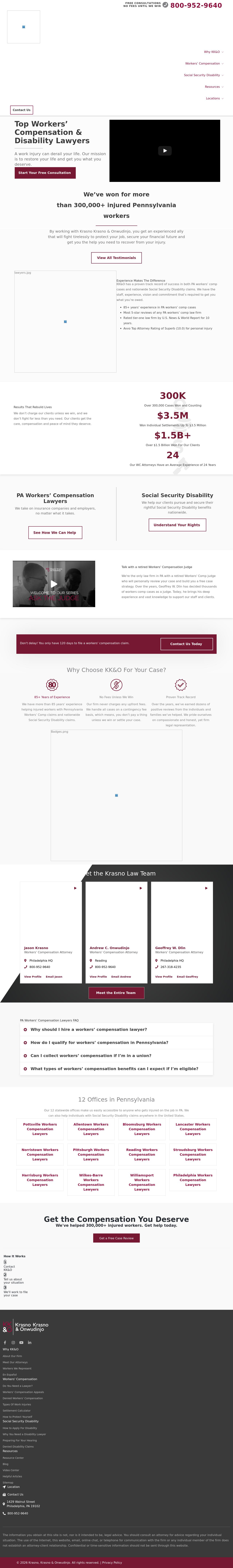 Krasno, Krasno & Onwudinjo - Bloomsburg PA Lawyers