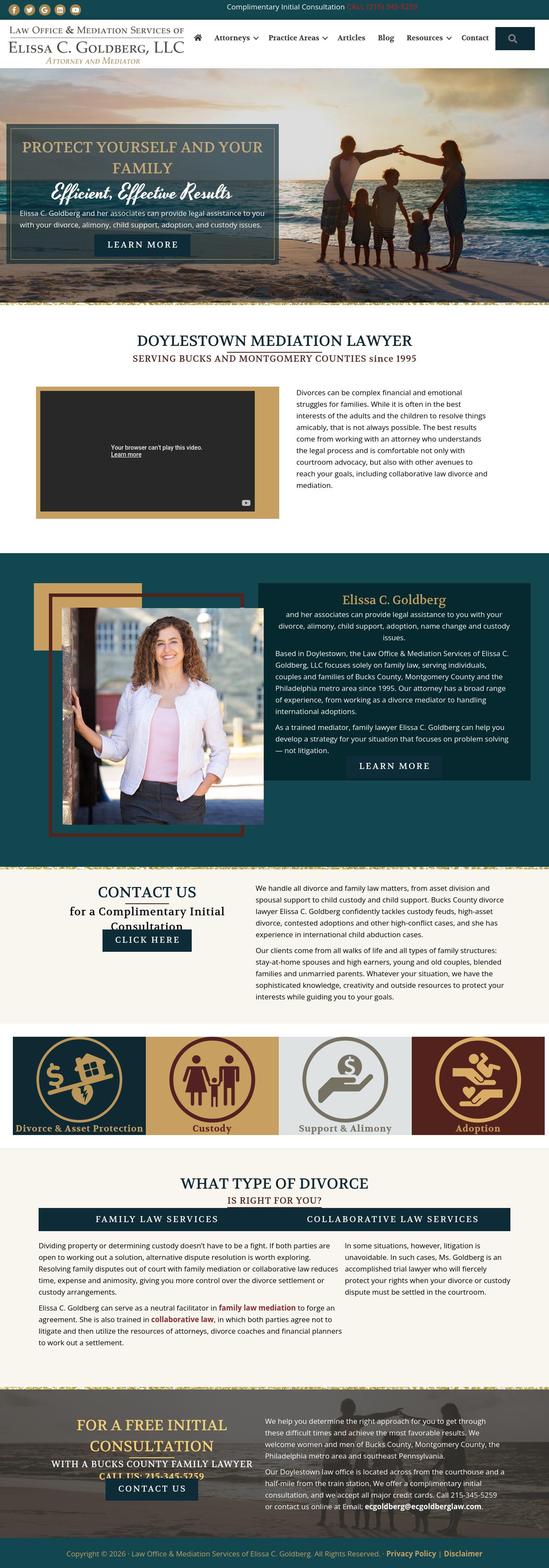 Law Office  & Mediation Services of Elissa C. Goldberg - Doylestown PA Lawyers