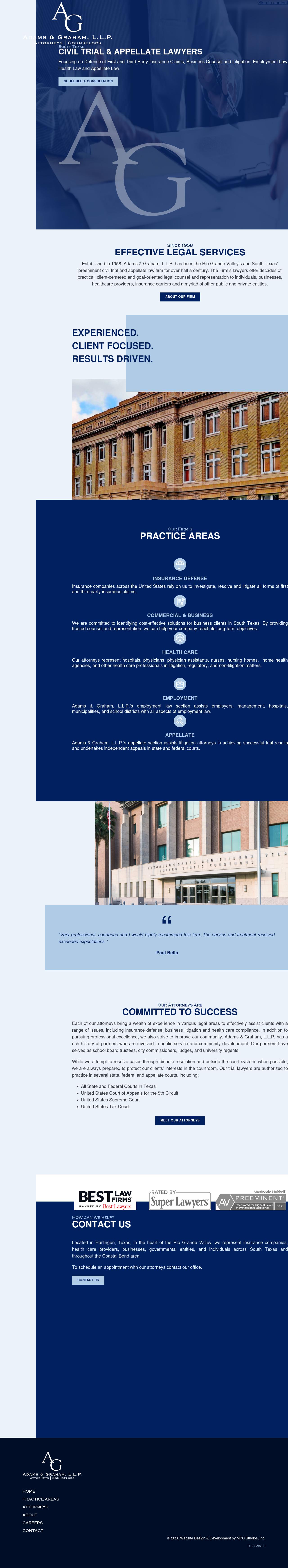 Law Office of Adams & Graham, L.L.P. - Harlingen TX Lawyers