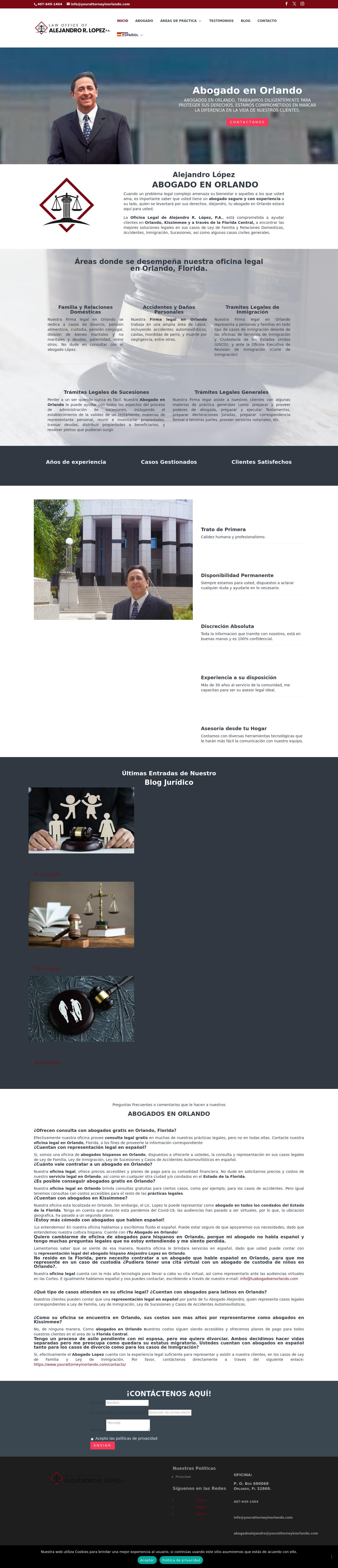 Law Office of Alejandro R. Lopez, P.A. - Orlando FL Lawyers
