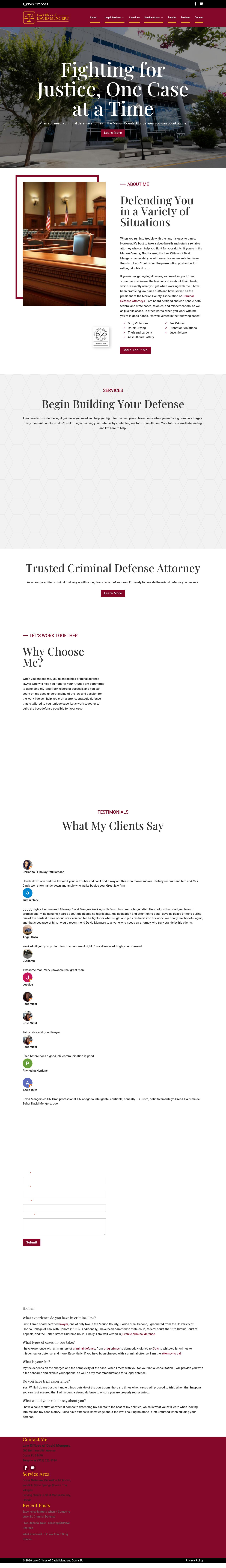 Law Office of David Mengers - Ocala FL Lawyers