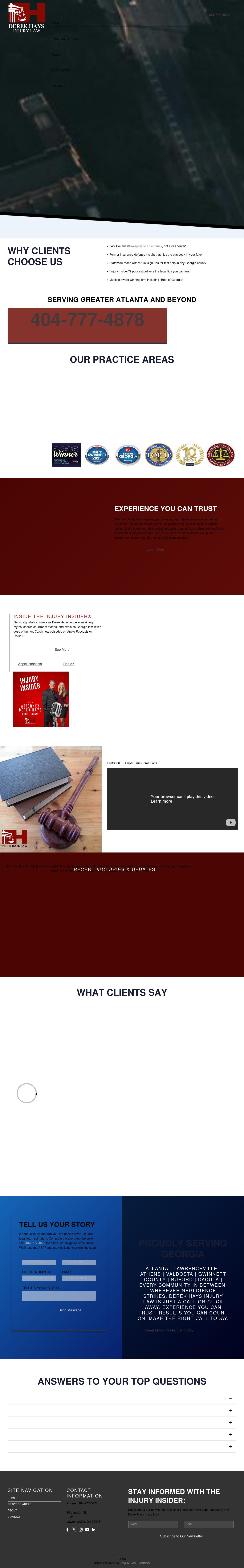 Law Office of Derek M. Hays - Lawrenceville GA Lawyers