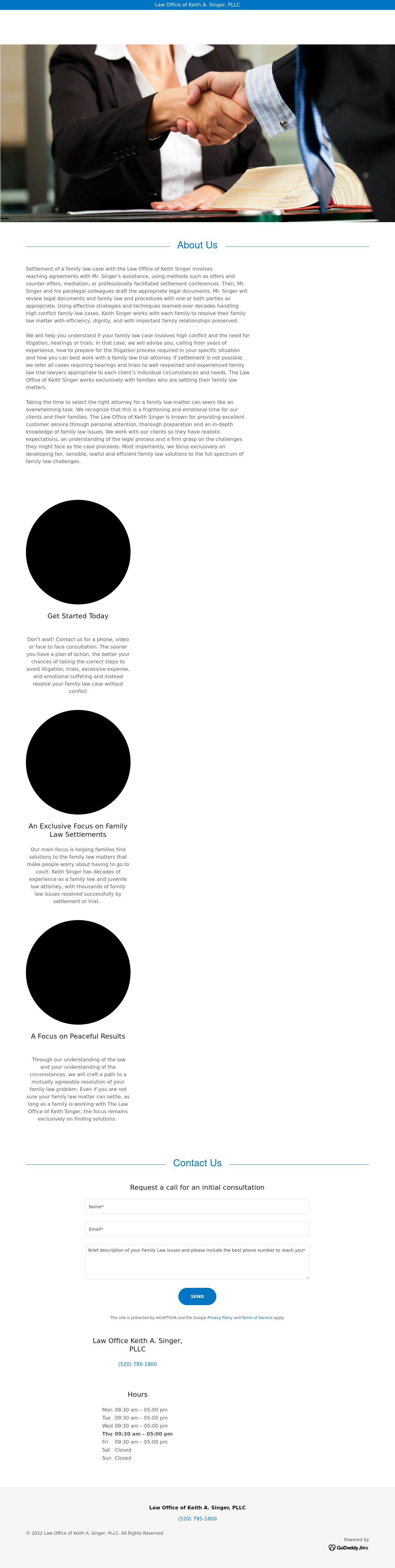 Law Office of Keith A Singer PLLC - Tucson AZ Lawyers