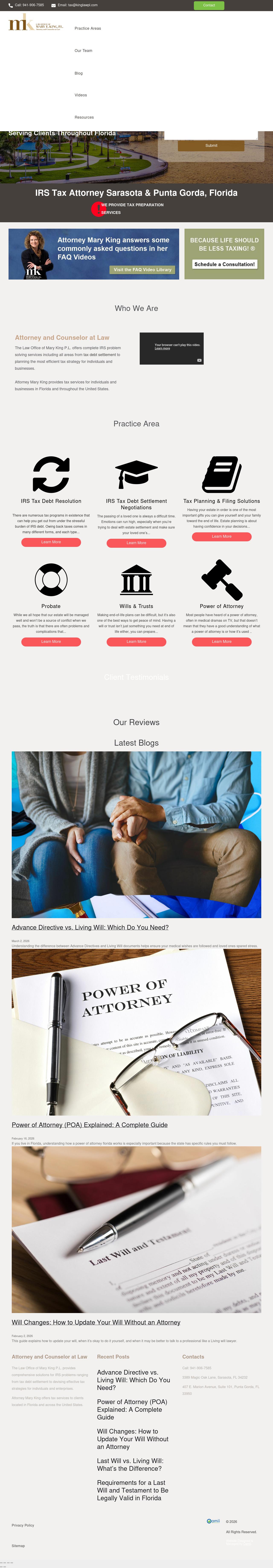 Law Office Of Mary E. King P.L. - Sarasota FL Lawyers