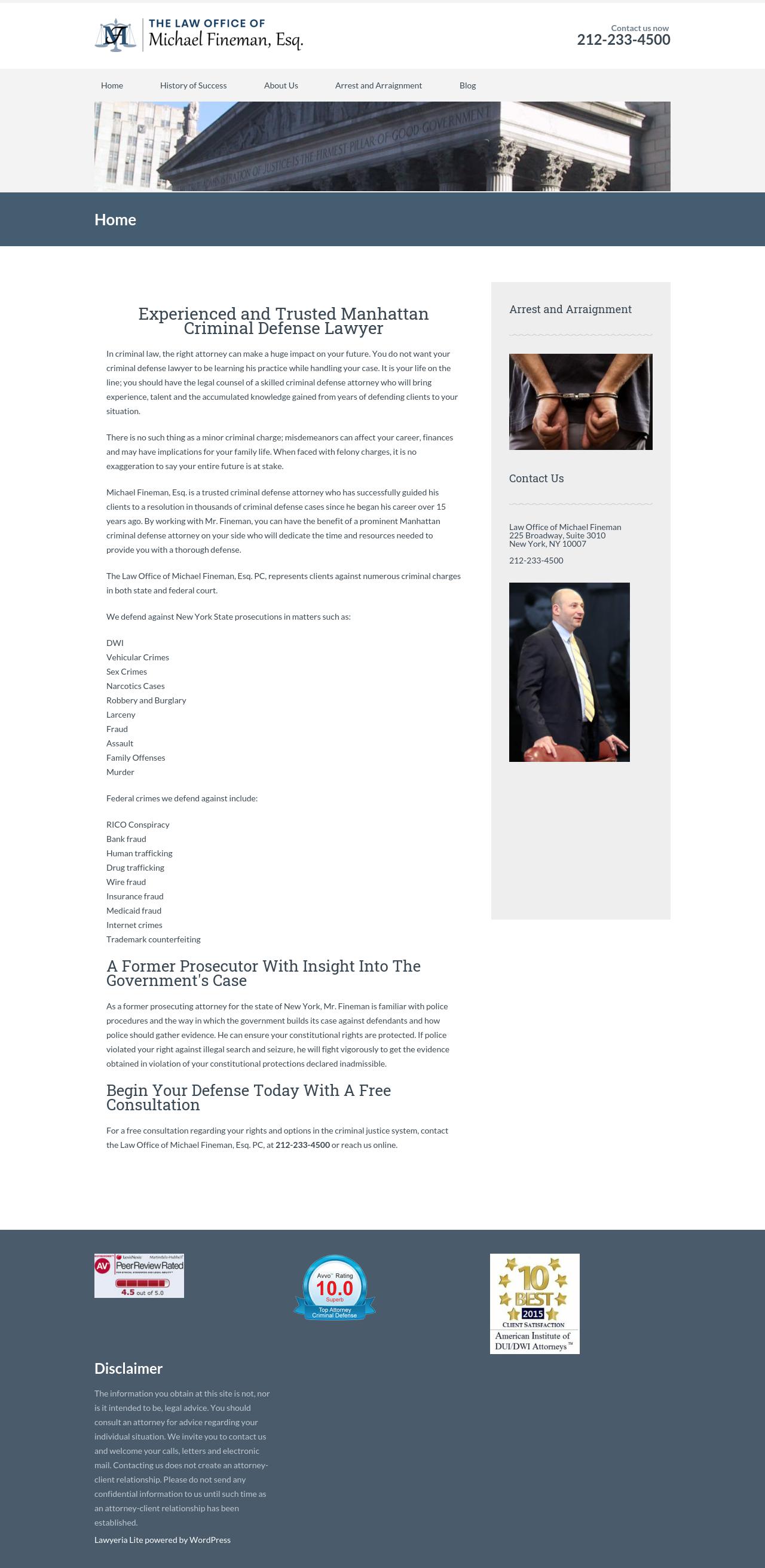 Law Office of Michael Fineman, Esq. - New York NY Lawyers