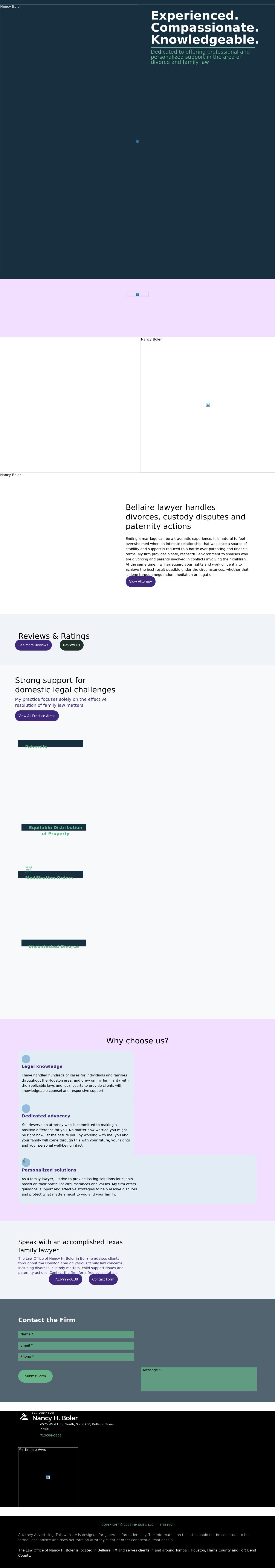 Law Office of Nancy H. Boler - Bellaire TX Lawyers