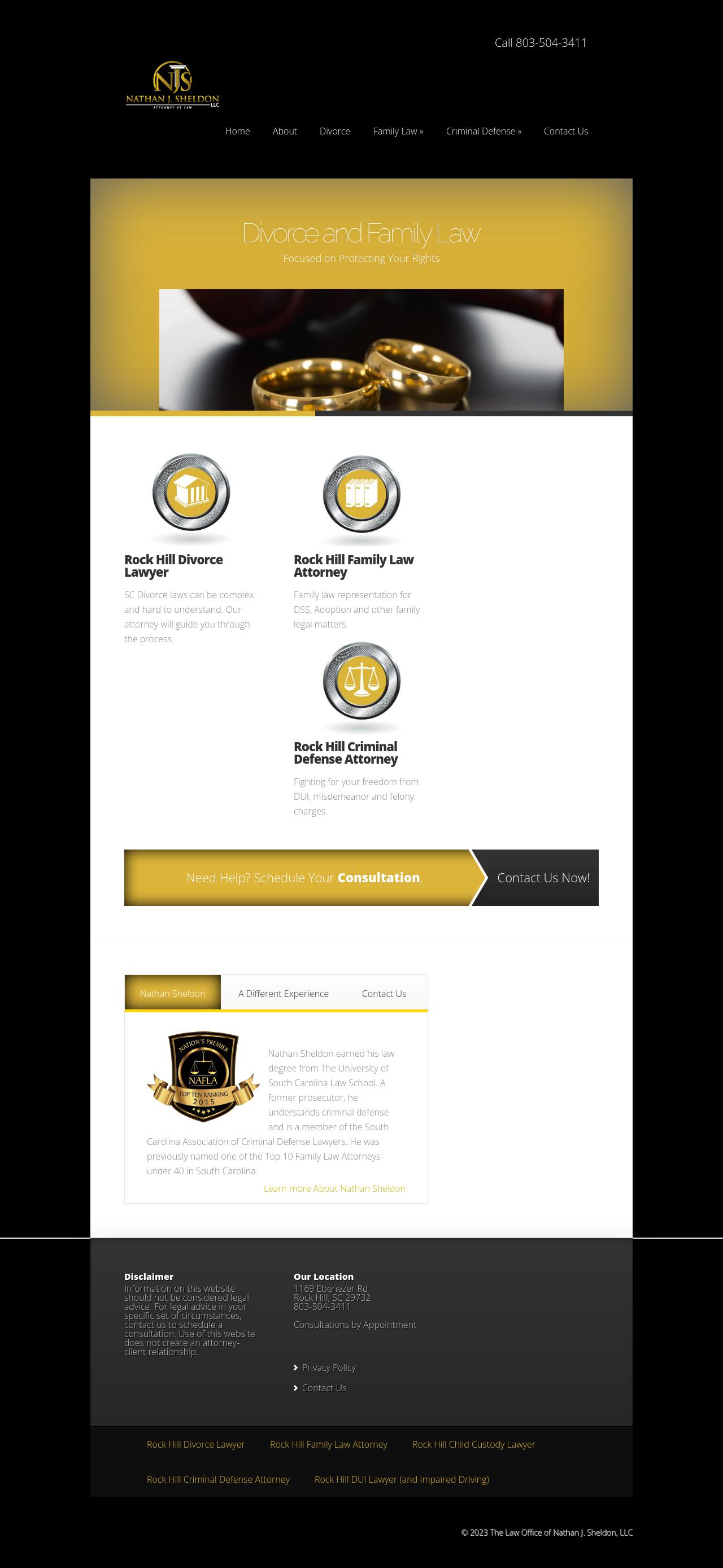 Law Office of Nathan J. Sheldon - Rock Hill SC Lawyers