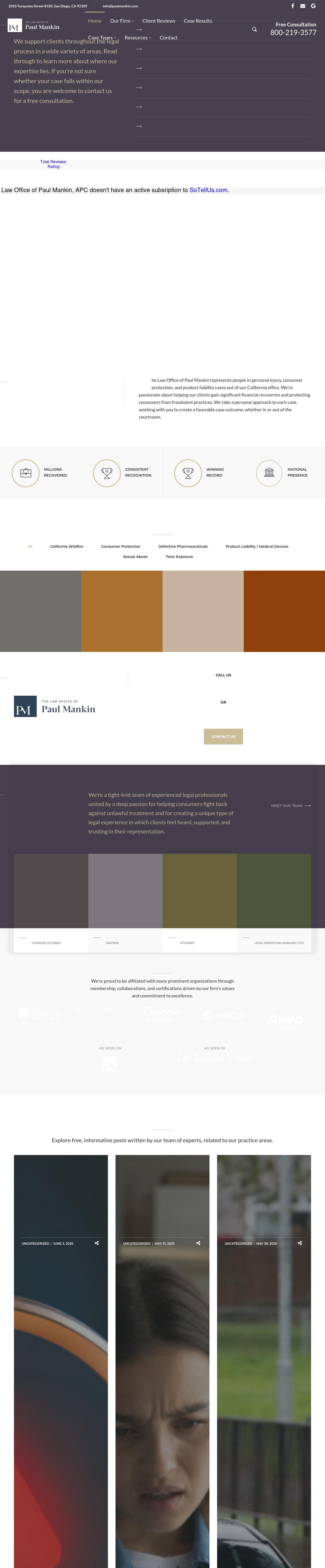 Law Office of Paul Mankin - San Diego CA Lawyers