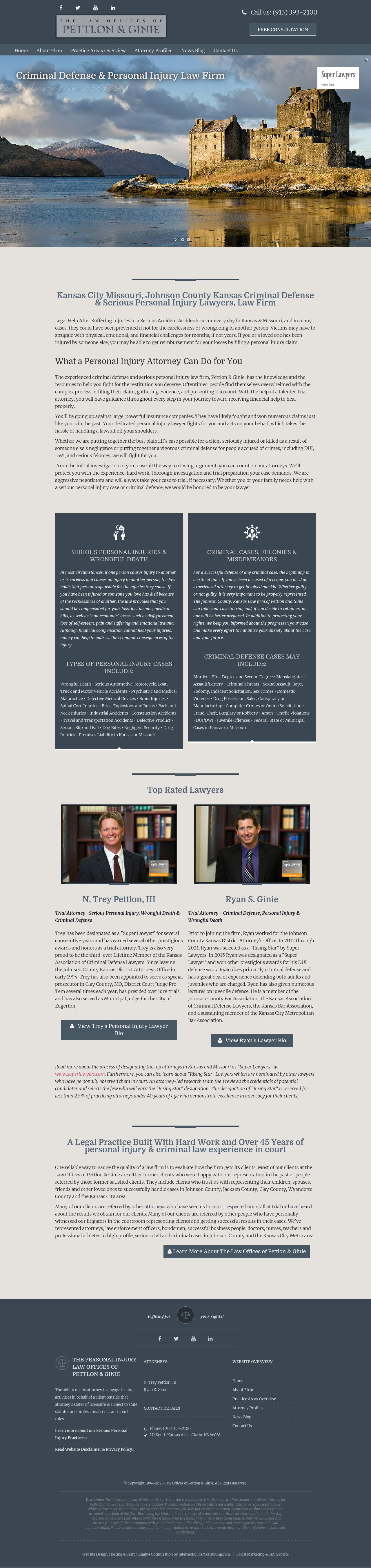 Law Office of Pettlon & Ginie - Olathe KS Lawyers