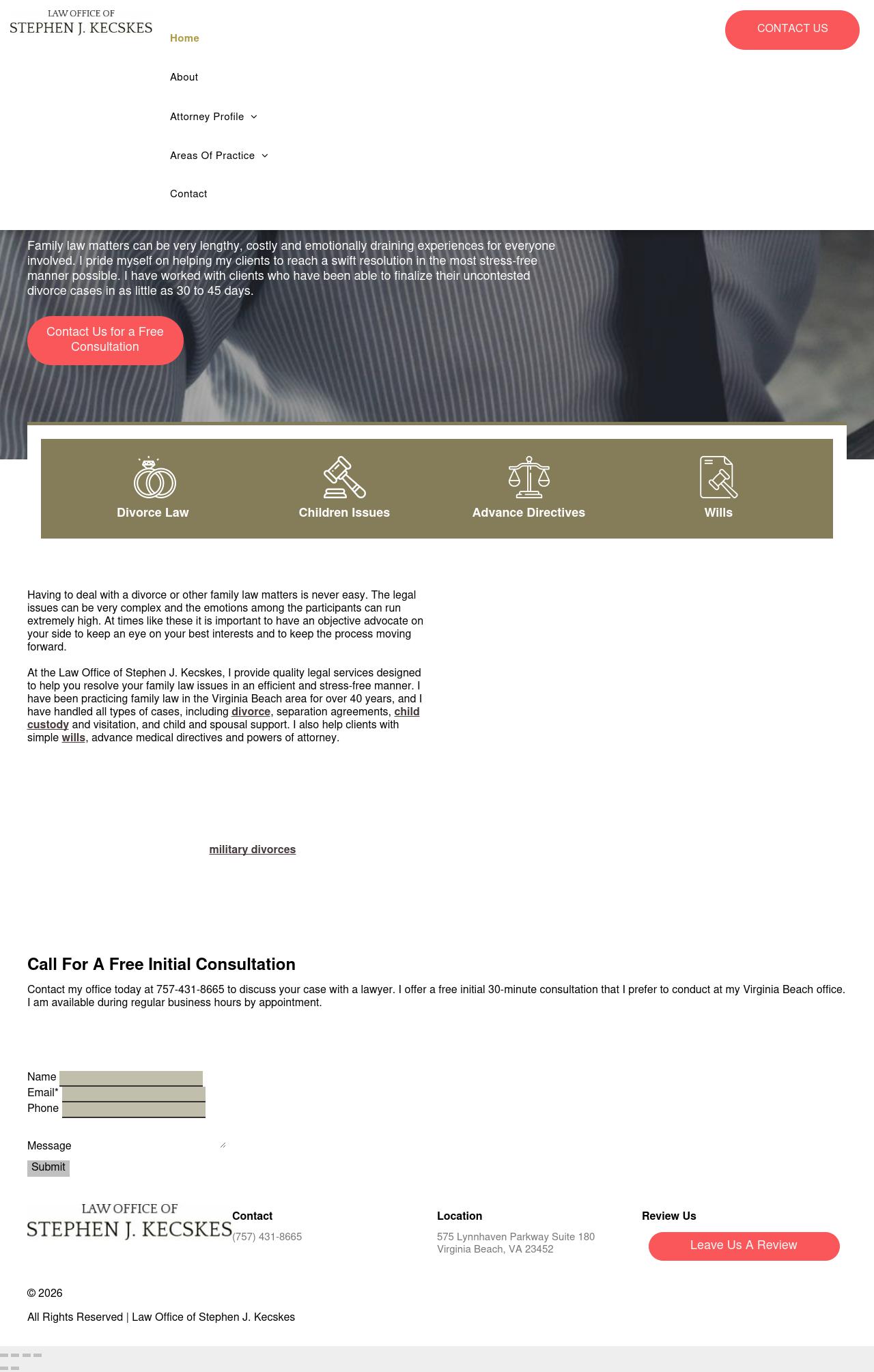 Law Office of Stephen J. Kecskes - Virginia Beach VA Lawyers