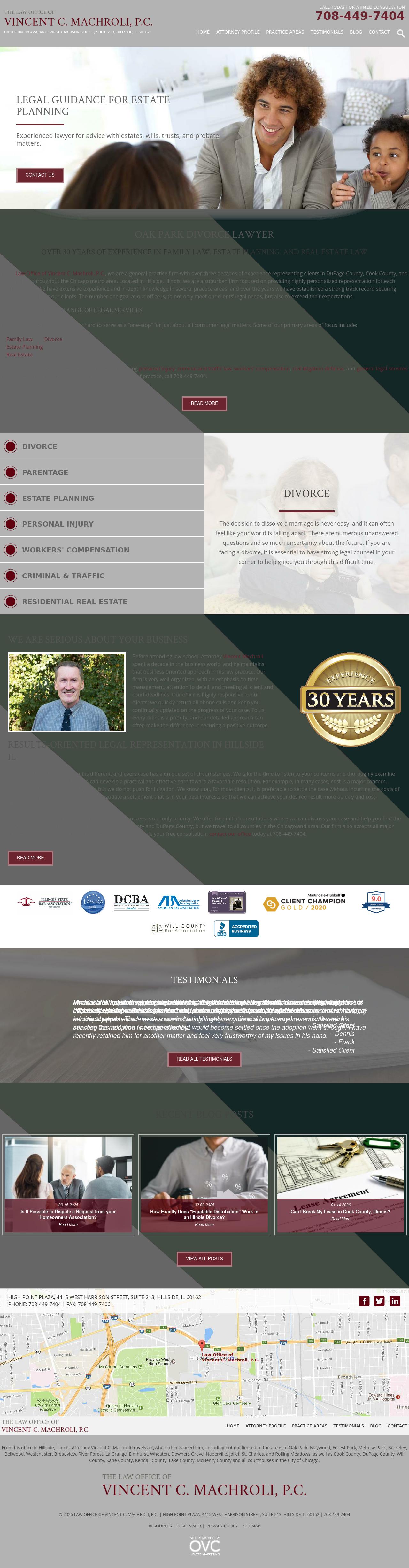 Law Office of Vincent C. Machroli, P.C. - Hillside IL Lawyers