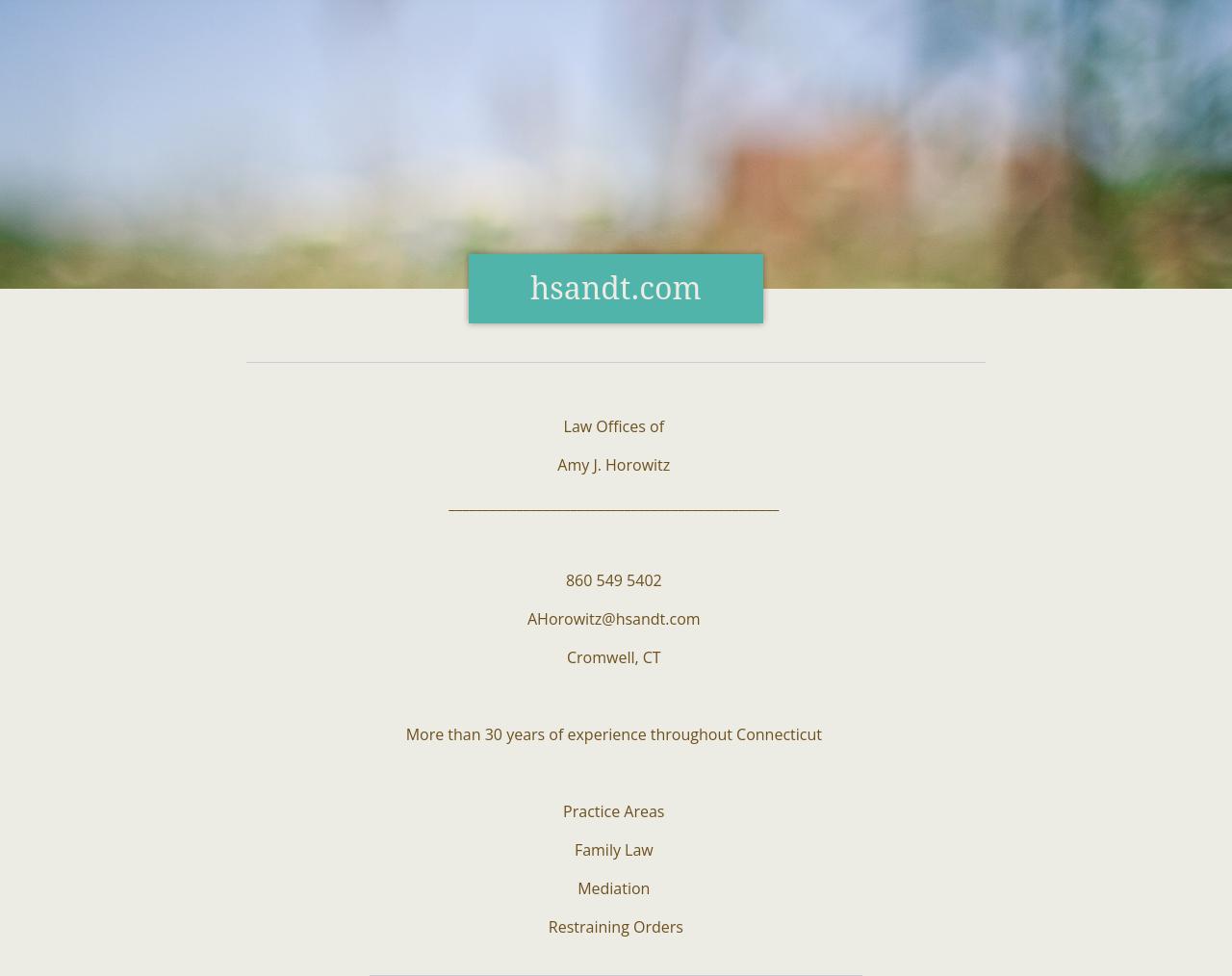 Law Offices of Amy J. Horowitz - Hartford CT Lawyers