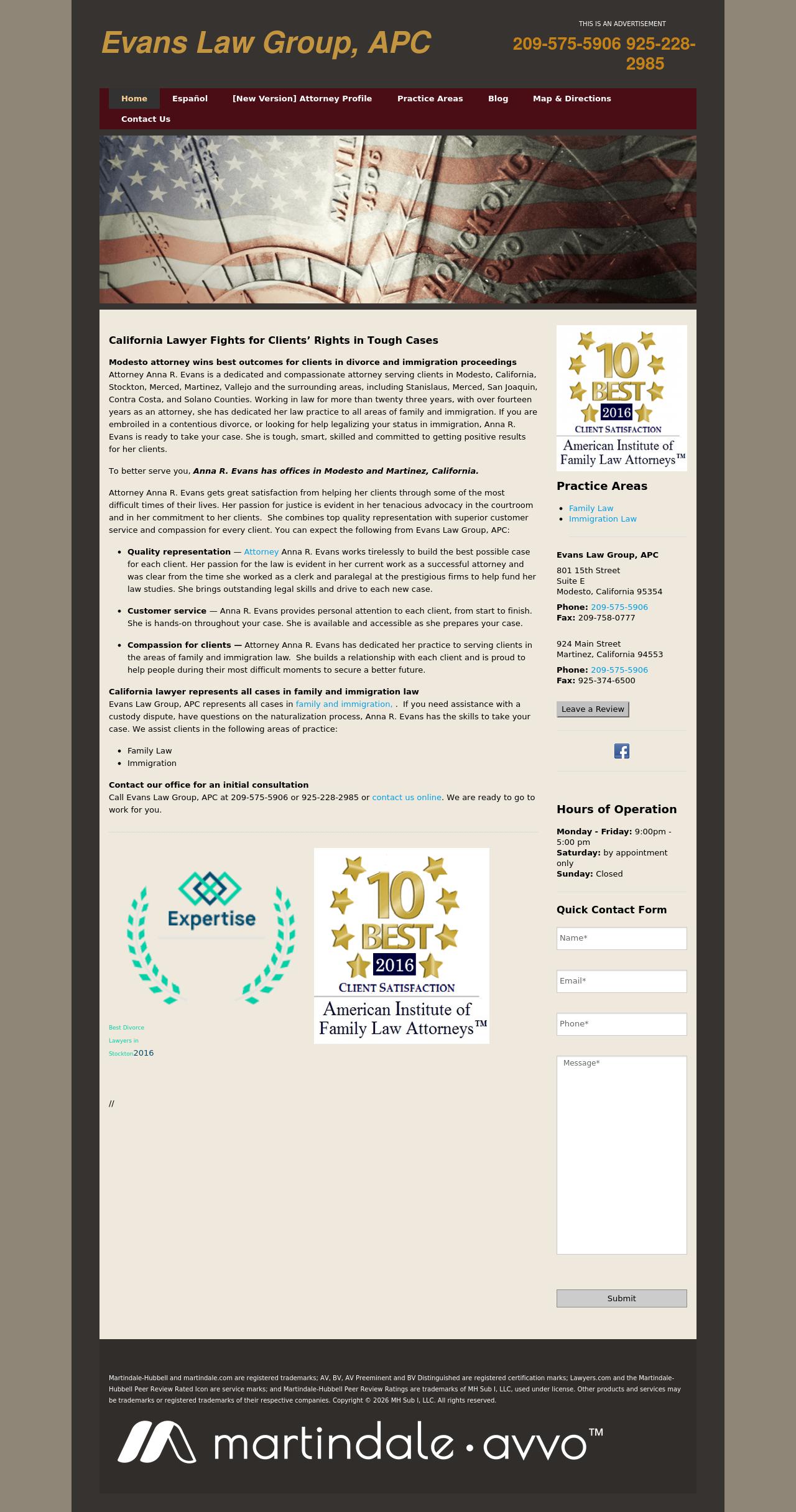 Law Offices of Anna R. Evans - Modesto CA Lawyers